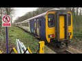 Northern DMU leaves Lytham for Blackpool Jan 13th 23.