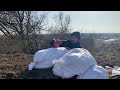 Building of a bunker from bags | survival shelter