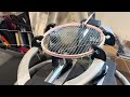 How to re-string a  VICTOR X HELLO KITTY THRUSTER KT badminton racquet