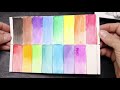 Swatching Prang Watercolors