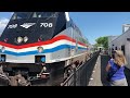 First revenue run of Amtrak Ethan Allen express in Burlington VT