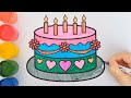 Drawing delicious cakes for children drawings for children🎂