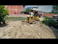 Completed 100%!!! Dozer D20A & Truck 5T Collaborate take project Pour dry soil​ on Flooded land
