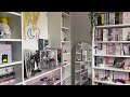 🍡cozy manga organisation & shelving | ft flexispot 🖥️