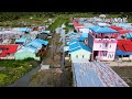 DRONE View of Flood Affected Areas in Papua / Yahim Sentani Village Natural Scenery
