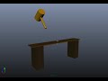 3D animation: Hammer and nail