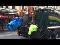 It's Garbage Day in the CBD! Brisbane City, Australia Garbage Trucks