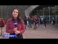 Thousands evacuated from Sydney Olympic Park after solar panel fire | 9 News Australia