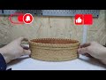 Basket made of birch bark, making