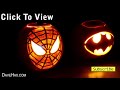 Halloween Pumpkin Superheros - Spiderman & Batman