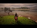 [4k] Red Dead Redemption Horse Riding ASMR Around The Map