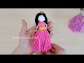 It's so Beautiful !! Easy Doll Making Idea with Yarn - DIY Woolen Dolls - Amazing Craft Ideas