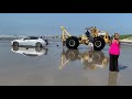 Saving Multiple Vehicles Stuck on the Beach || ViralHog