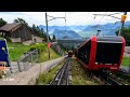 Cab Ride PILATUS the steepest cogwheel railway in the world (Switzerland) Train driver’s view in 4K