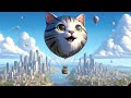 🐱🎈 Cats in a Balloon! 😱 It flies!😲