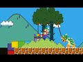 Mario, Luigi, Peach and Bowser Missing Babies vs.Numberblocks Snake Calamity | Game Animation