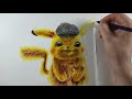 Drawing Pokémon Detective Pikachu