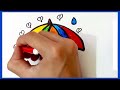 Umbrella Drawing Painting and Coloring for Kids & Toddlers