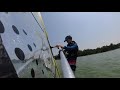 Surfing on Lake Palic, Serbia