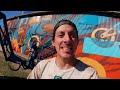 Spray Painting This Entire Skatepark Wall with Giant Artwork!