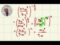 Laws of Indices Pt 5 - Combining Fractional and Negative Exponents