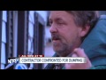 Contractor confronted after dumping