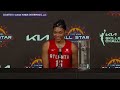 Allisha Gray REACTS to making WNBA All-Star HERSTORY after winning Skills Challenge, 3-Point Contest