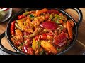 vegetable jalfrezi recipe - restaurant style | semi- dry veg jalfrezi curry | mix veg stir fry curry