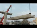 U girder launching II 2 Nos 500 ton Cranes working together
