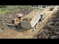 EpLast_Building Successful​ New Foundation Road In A Big Puddle With ​Skills Operator Dozer Trucks