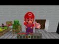 JJ and Mikey HIDE from Inside Out 2 , Poppy Playtime , Mario in Minecraft Maizen Security House