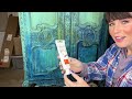 How to Paint Furniture Blending Multiple Colors & Water DIY Makeover