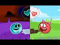 RED BALL 4 : ALL 5 EVIL BOSSES & EVIL MIX 'GHOST MODE TOMATO BALL' gameplay
