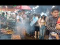 Amazing! Best Street Food in the Rain - Cambodia Countryside Market - Crab, Snail, Shrimp, More