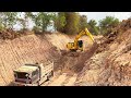 Best Excavator Loading Many Trucks