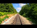 Cab ride Ogulin - Karlovac (Croatian Railways) - train drivers view in 4K