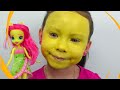 Kids Makeup My Little Pony with Colors Paints For Kids Alisa Pretend Play with Doll Collection