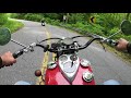 Riding my 1946 Indian from Fontana Dam up Moonshiner 28