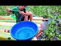 An Orphan Boy's DIY Banana Boat for Fishing