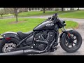 2025 Indian Scout Bobber - First Start Up - Exhaust Sound