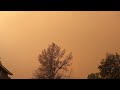 Smoke over Fort Collins blocks out the sun. Cameron Peak Fire, October 14 2020