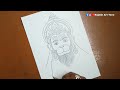 Hanuman ji Drawing Easy | Lord Hanuman Drawing | Pencil Sketch Easy | God Drawing