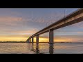 Stockton Bridge Newcastle - 4K Sunrise Timelapse