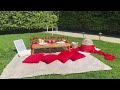 Luxury picnic ideas | Red boho backyard picnic