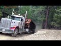 Very Dangerous Huge Wood Logging with Small Truck Driving Perfect Skills