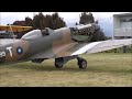 Supermarine Mk XIV Spitfire full power engine run.