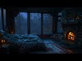 Raindrops gently fall on the roof - Cozy atmosphere perfect - Soothing rain for deep sleep