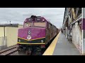 Rare MBTA Commuter Rail and Amtrak Morning Rush Hour Trains Around Boston, MA