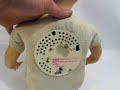 VINTAGE ANTIQUE BABY DOLL TALKING WIND UP TOY MINI RECORD PLAYER VOICE-BOX with SLEEPY EYES 02