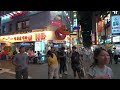 Walking tour of Myeongdong street crowded with foreign tourists on a Friday night in June 4K HDR